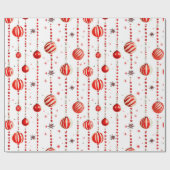 Retro Ornamenten en kralen inpakpapier (Vlak)