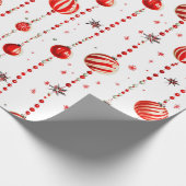 Retro Ornamenten en kralen inpakpapier (Hoek)