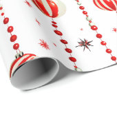 Retro Ornamenten en kralen inpakpapier (Rol Hoek)
