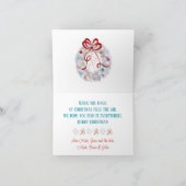 Retro Ornamenten Feestdagen Kaart (Binnen)