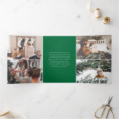 Retro Ornamenten foto Drieluik Wenskaart (Binnen)