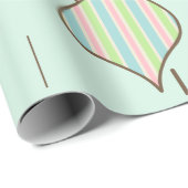 Retro Ornamenten kerstpapier Cadeaupapier (Rol Hoek)