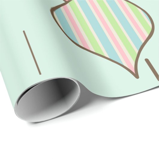 Retro  Ornamenten kerstpapier Cadeaupapier (Rol Hoek)