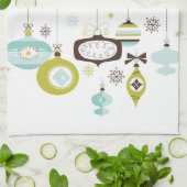 Retro-Ornamenten, keuken uit de middelbare eeuw Theedoek (Gevouwen)