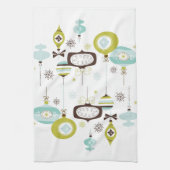 Retro-Ornamenten, keuken uit de middelbare eeuw Theedoek (Verticaal)