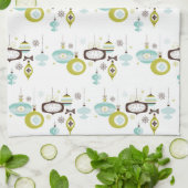 Retro-Ornamenten, keuken uit de middelbare eeuw Theedoek (Gevouwen)