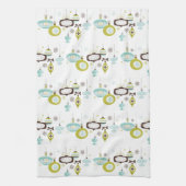 Retro-Ornamenten, keuken uit de middelbare eeuw Theedoek (Verticaal)