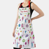 Retro Ornamenten Leuke Hand-geïllustreerde geperso Schort (Insitu)