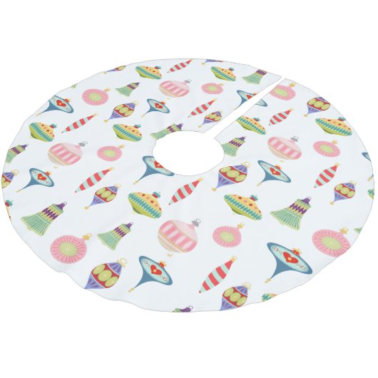 Retro-Ornamenten | Mid Century Modern Poly Kerstboom Rok (Gekanteld)