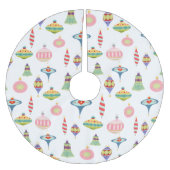 Retro-Ornamenten | Mid Century Modern Poly Kerstboom Rok (Voorkant)