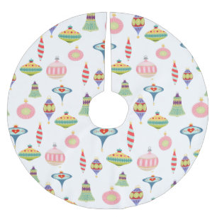 Retro-Ornamenten Mid Century Modern Poly Kerstboom Rok