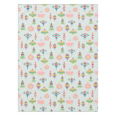 Retro-Ornamenten | Mid Century Modern Poly Tafelkleed (Voorkant)