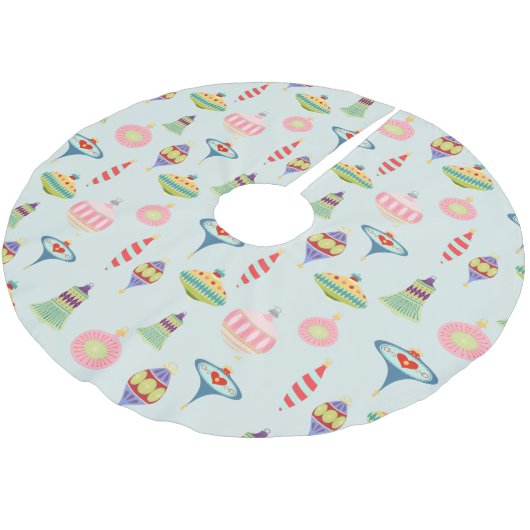 Retro-Ornamenten | Moderne middenstand Kerstboom Rok (Gekanteld)