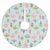 Retro-Ornamenten | Moderne middenstand Kerstboom Rok (Voorkant)