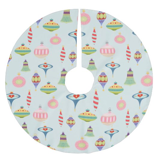 Retro-Ornamenten | Moderne middenstand Kerstboom Rok (Voorkant)