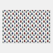 Retro Ornamenten Tree Inpakpapier Vel (Voorkant 3)