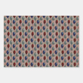 Retro Ornamenten Tree Inpakpapier Vel (Voorkant 2)