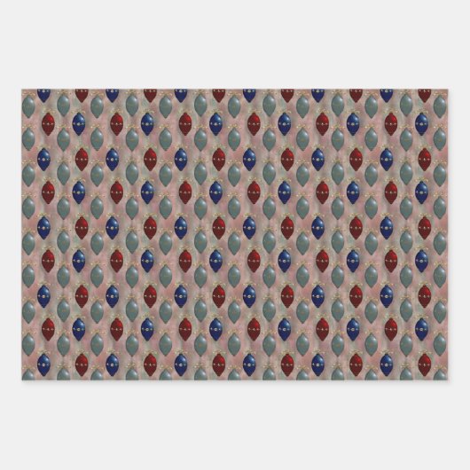  Retro Ornamenten Tree Inpakpapier Vel (Voorkant 2)