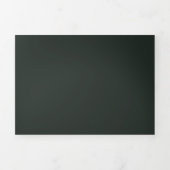 Retro Ornamenten - Vrolijk kerstfeest Drieluik Wenskaart (Cover)