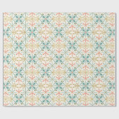 Retro Ornaments Mid-Century Holiday Cadeaupapier (Vlak)