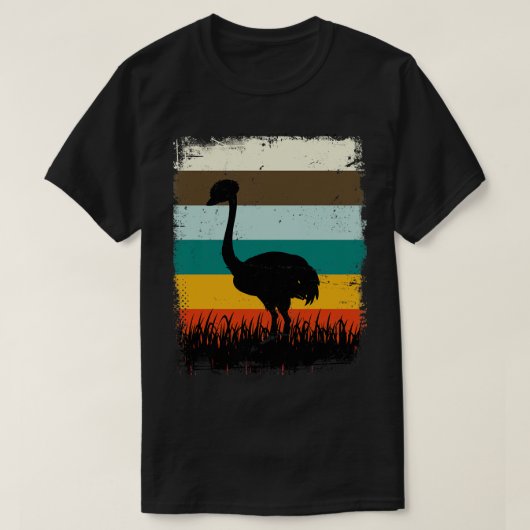 Retro Ostrich T-shirt (Design voorkant)