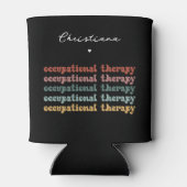 Retro OT beroepstherapie voor schoolstudenten Blikjeskoeler (Achterkant)