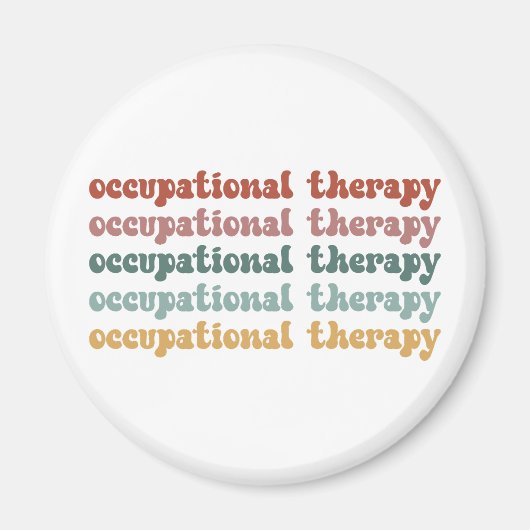 Retro OT beroepstherapie voor schoolstudenten Magneet (Voorkant)