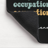 Retro OT beroepstherapie voor schoolstudenten Muismat (Hoek)