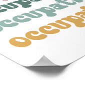 Retro OT beroepstherapie voor schoolstudenten Poster (Hoek)