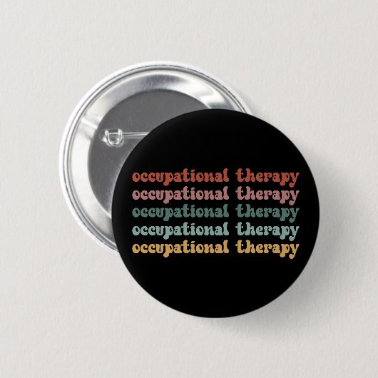 Retro OT beroepstherapie voor schoolstudenten Ronde Button 5,7 Cm (Voorkant /achterkant)