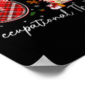 Retro Ot Occupational Therapy Santa Christmas Ot S Poster (Hoek)