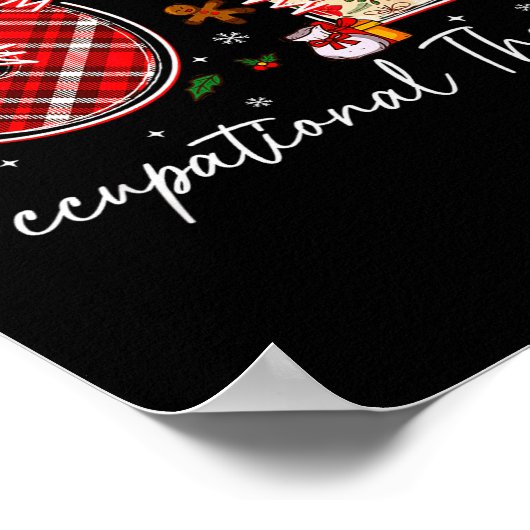 Retro Ot Occupational Therapy Santa Christmas Ot S Poster (Hoek)