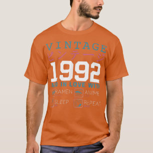 Retro Otaku Kanji 1992 Birthday Ramen Anim T-shirt