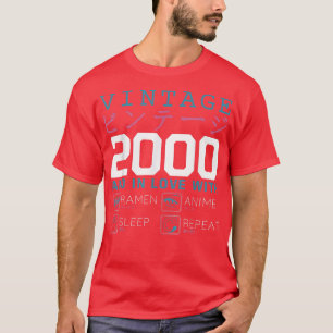 Retro Otaku Kanji  2000 Birthday Ramen Anim T-shirt