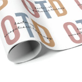 Retro OTD Doctor in de ergotherapie Cadeaupapier (Rol Hoek)