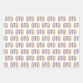 Retro OTD Doctor in de ergotherapie Inpakpapier Vel (Voorkant 3)