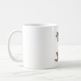 Retro Otter Just Vibing White Mug Koffiemok