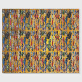 Retro Oud Auto Vintage Verpakkend Document Cadeaupapier (Vlak)