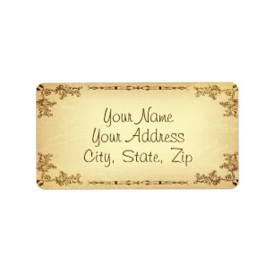 Retro  oud papier etiket