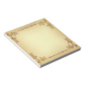 Retro  oud papier notitieblok (Schuin)