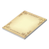 Retro  oud papier notitieblok (Linkerzijde)