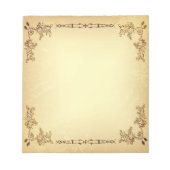 Retro  oud papier notitieblok (Voorkant)