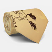 Retro  oud papier stropdas (Opgerold)