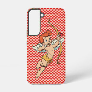 Retro/oud Valentijnsdag cupido Samsung Galaxy Hoesje