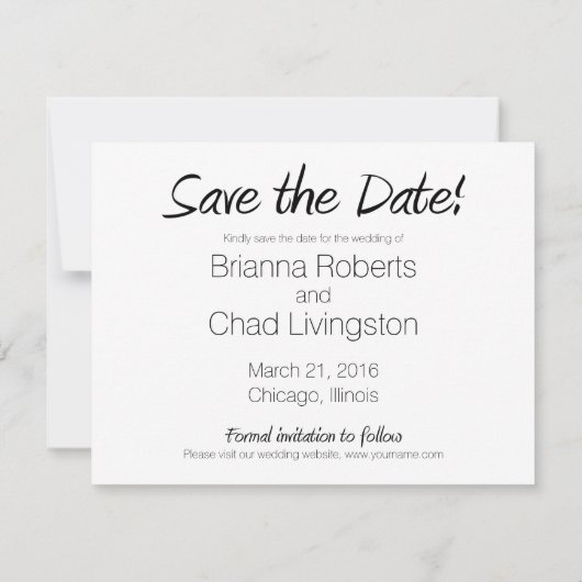 Retro Oude Auto Bewaar de Aankondiging van de Datu (Achterkant)