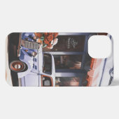 Retro oude auto iPhone 13 Slim Fit Hoesje, Glanzen Hoesje (Achterkant horizontaal)