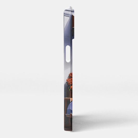 Retro oude auto iPhone 13 Slim Fit Hoesje, Glanzen iPhone Hoesje (Rechterkant)