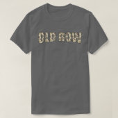 Retro Oude Camo Row T-shirt (Design voorkant)