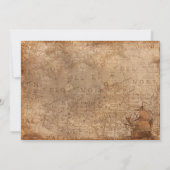  Retro Oude Kaart Ship Classic Wedding (Achterkant)