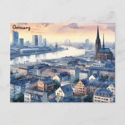 Retro Oude Kunst vintage reizen berlijn Duitsland  Briefkaart (Voorkant)